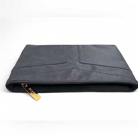 Vintage Yves Saint Laurent Soft Black Suede Clutch - Picture 2 of 6